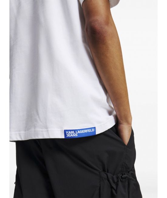 Ανδρικό T-shirt Λευκό Karl Lagerfeld Jeans A2M17036-100 WHITE