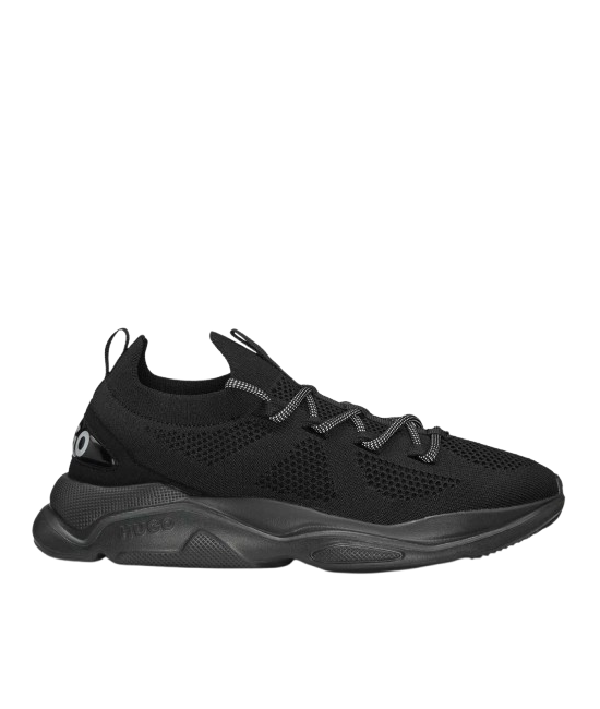 Ανδρικά Leon Runn Kn Lace Up Sneakers Μαύρα Hugo 50541684-001