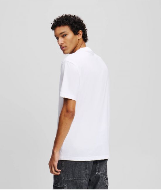 Ανδρικό Monogram T-shirt Λευκό Karl Lagerfeld Jeans A2M17072-100 WHITE
