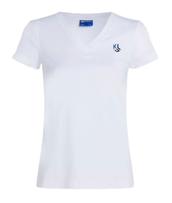 Γυναικείο Slim T-shirt Λευκό Karl Lagerfeld Jeans A2W17097-100 WHITE