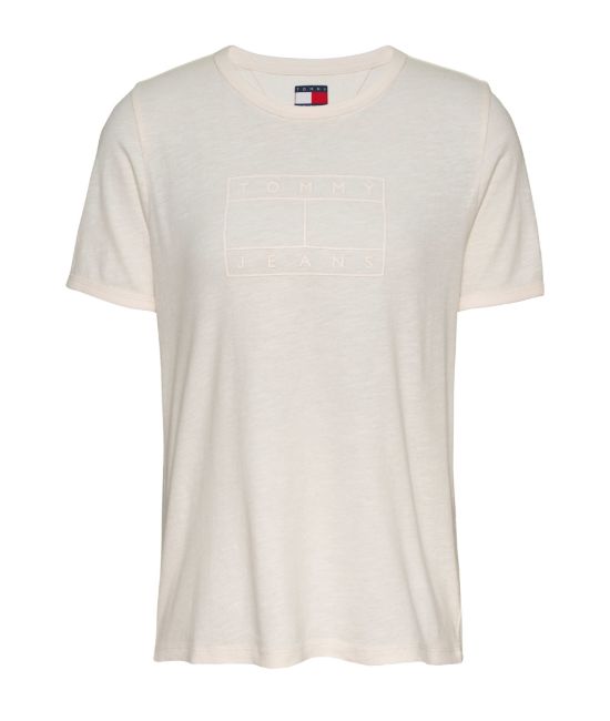 Γυναικείο T-shirt Εκρού Tommy Jeans DW0DW20366-YBH