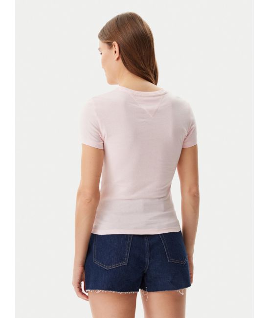 Γυναικείο Slim T-shirt Ροζ Tommy Jeans DW0DW20316-TH3