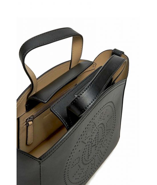 Γυναικεία Δερμάτινη K/Circle Tote Τσάντα Μαύρη Karl Lagerfeld A1W30058-999 Black