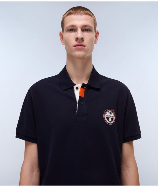 Ανδρικό E-Clanis Polo Navy Μπλε Napapijri NP0A4ID3-1761