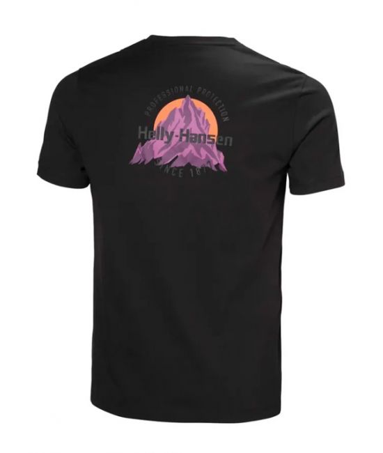 Ανδρικό Core Graphic T-shirt 2.0 Μαύρο Helly Hansen 54599-992