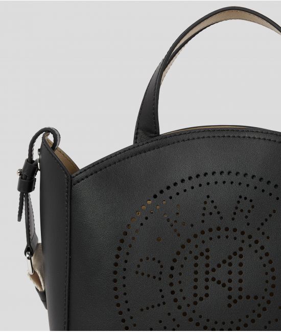 Γυναικεία Δερμάτινη K/Circle Tote Τσάντα Μαύρη Karl Lagerfeld A1W30058-999 Black