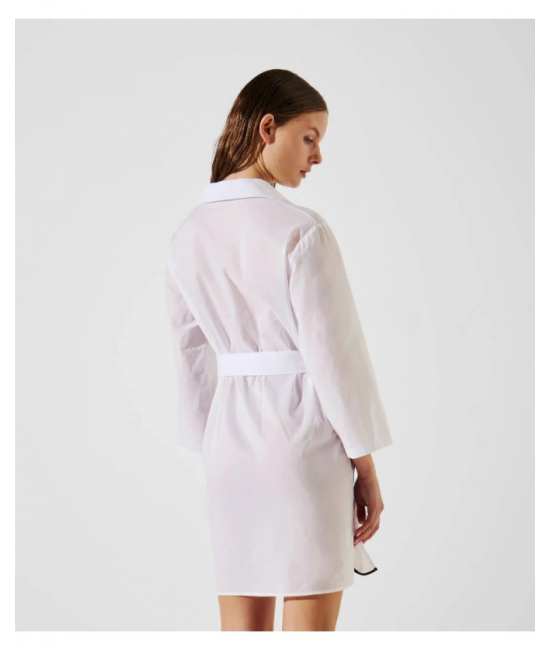 Γυναικείο DNA Signature Beach Φόρεμα Λευκό Karl Lagerfeld A2W46075-100 White