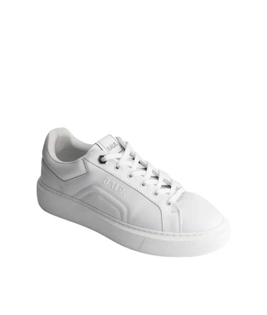 Ανδρικά Δερμάτινα Phat Q Sneakers Λευκά BALR. B1511.1050-WHITE