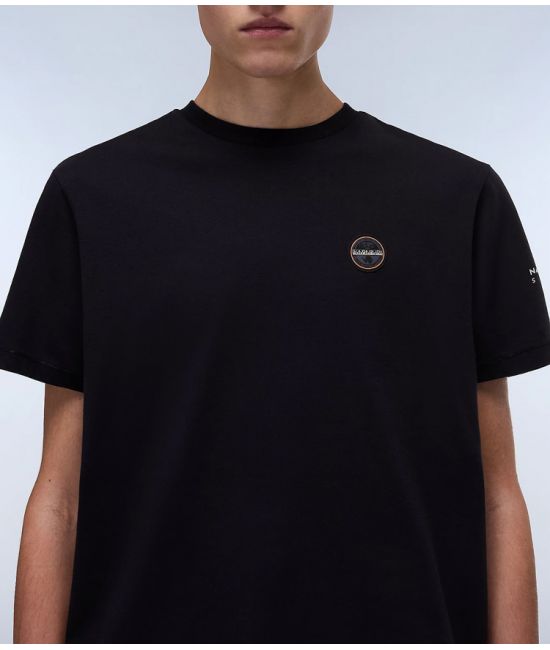 Ανδρικό S-Badge T-shirt Μαύρο Napapijri NP0A4I3N-0411