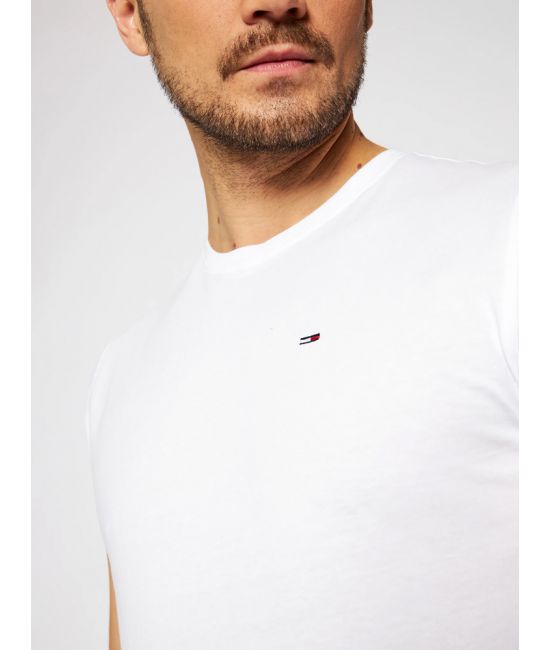 Ανδρικό T-shirt Λευκό Tommy Jeans DM0DM04411-100