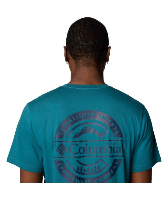 Ανδρικό Rapid Ridge II T-shirt Πετρόλ Columbia 1934824-364