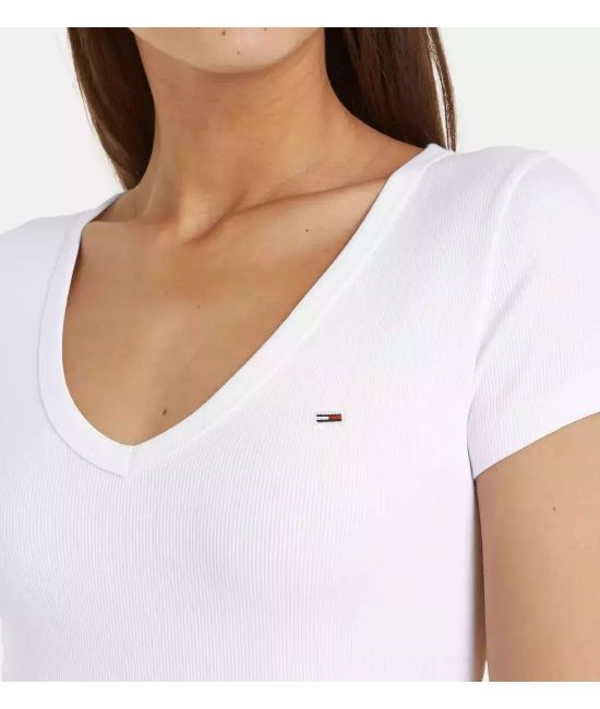 Γυναικείο Slim Essential T-shirt Λευκό Tommy Jeans DW0DW17385-YBR