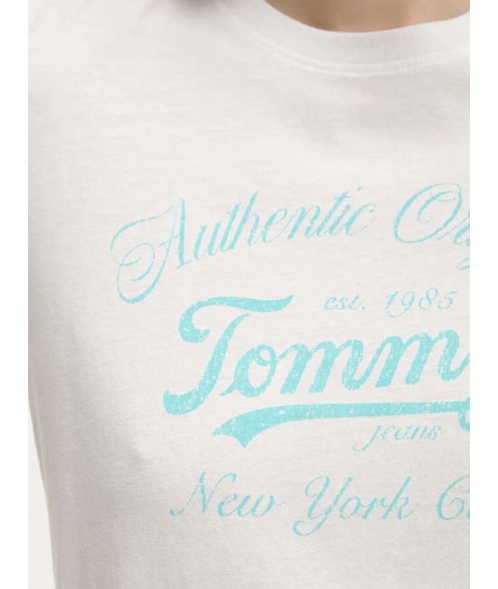 Γυναικείο T-shirt Λευκό Tommy Jeans DW0DW21404-YBL