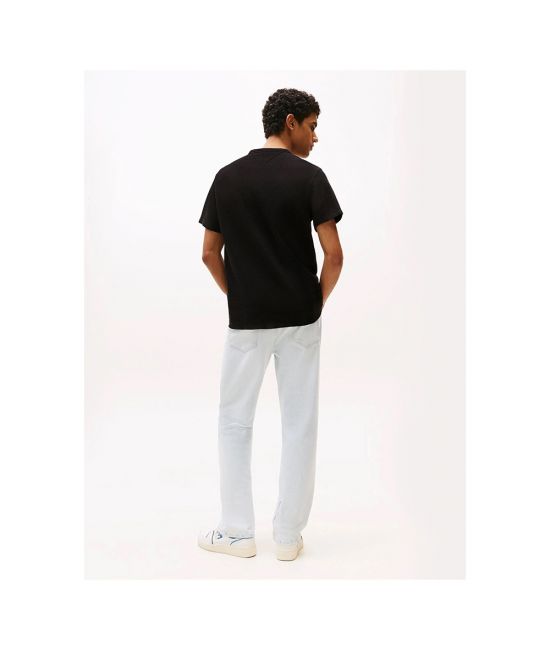 Ανδρικό T-shirt Μαύρο Tommy Jeans DM0DM21778-BDS
