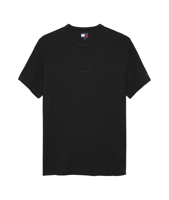 Ανδρικό T-shirt Μαύρο Tommy Jeans DM0DM21778-BDS