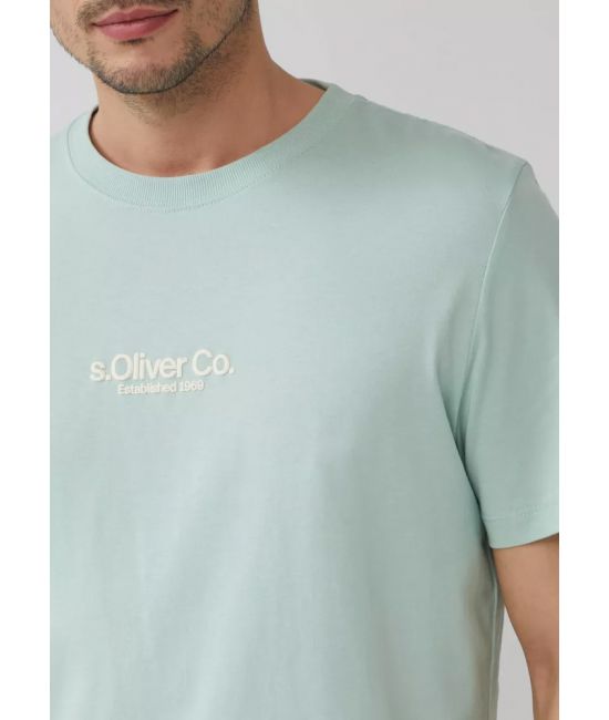 Ανδρικό T-shirt Γαλάζιο S.Oliver 2166827-60D1