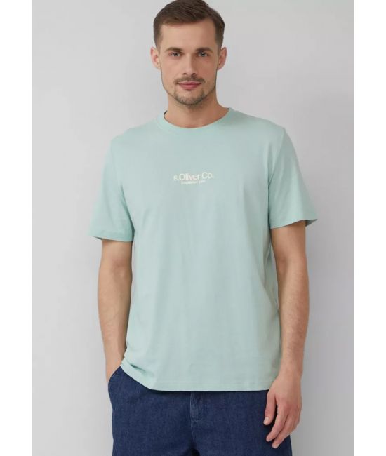 Ανδρικό T-shirt Γαλάζιο S.Oliver 2166827-60D1