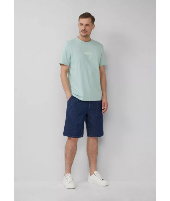 Ανδρικό T-shirt Γαλάζιο S.Oliver 2166827-60D1