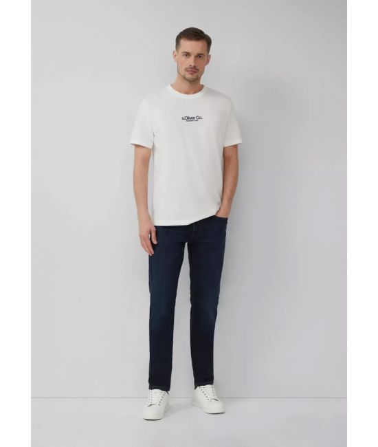 Ανδρικό T-shirt Λευκό S.Oliver 2166827-01D1
