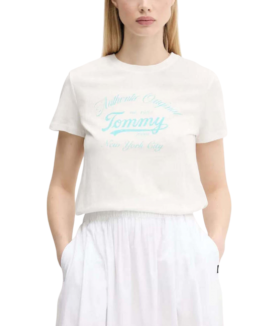 Γυναικείο T-shirt Λευκό Tommy Jeans DW0DW21404-YBL