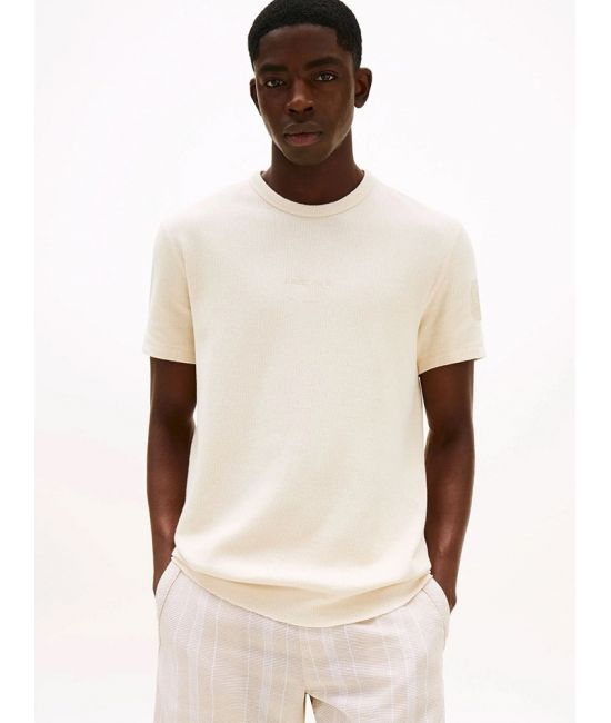 Ανδρικό T-shirt Μπεζ Tommy Jeans DM0DM21778-ACH