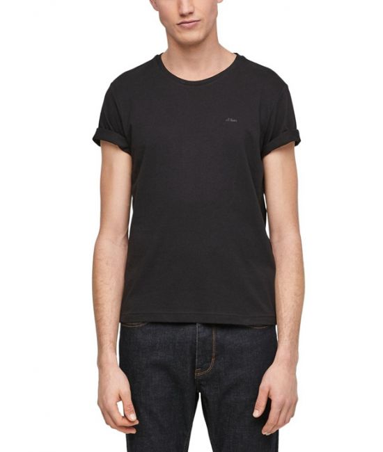 Ανδρικό T-Shirt Μαύρο S.Oliver 2057430-9999