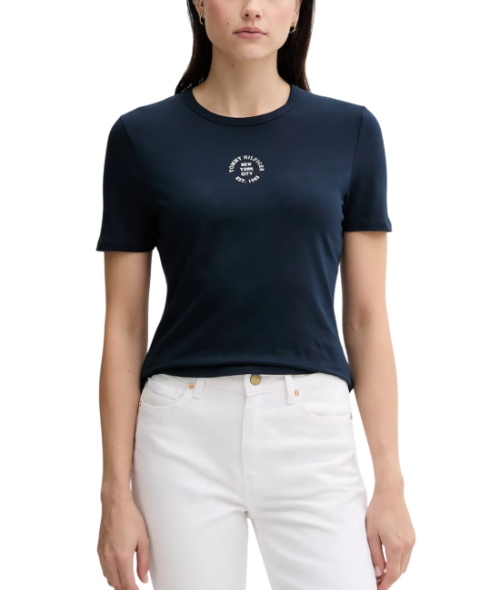 Γυναικείο T-shirt Navy Μπλε Tommy Hilfiger WW0WW45809-C1G
