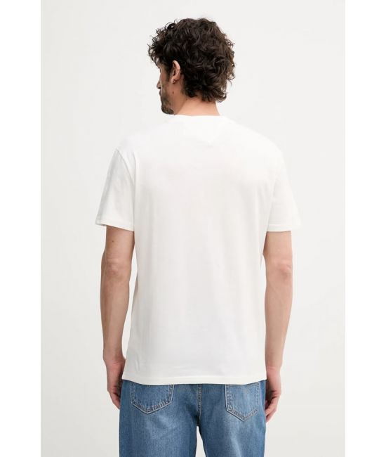 Ανδρικό T-shirt Λευκό Tommy Jeans DM0DM21941-YBL