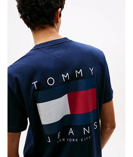 Ανδρικό T-shirt Navy Μπλε Tommy Jeans DM0DM21910-C1G