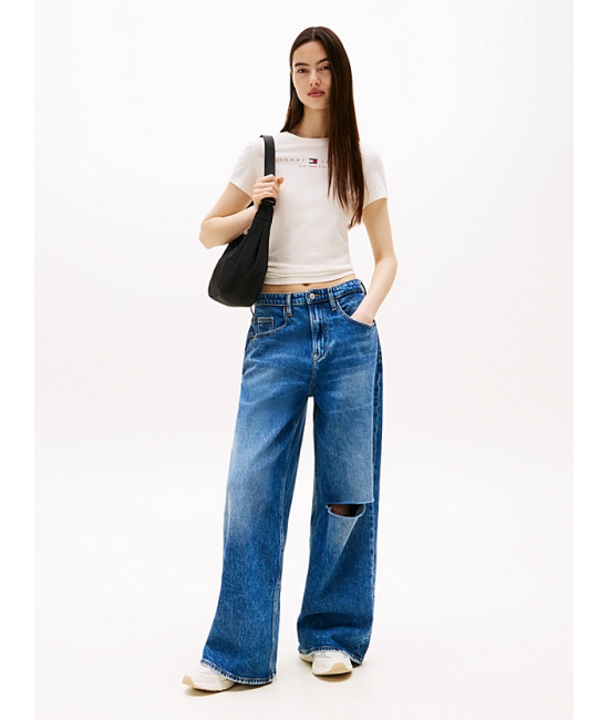 Γυναικείο T-shirt Off White Tommy Jeans DW0DW21422-YBH