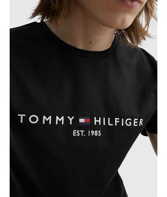 Ανδρικό T-shirt Μαύρο Tommy Hilfiger MW0MW11465-BAS