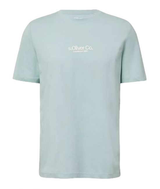 Ανδρικό T-shirt Γαλάζιο S.Oliver 2166827-60D1