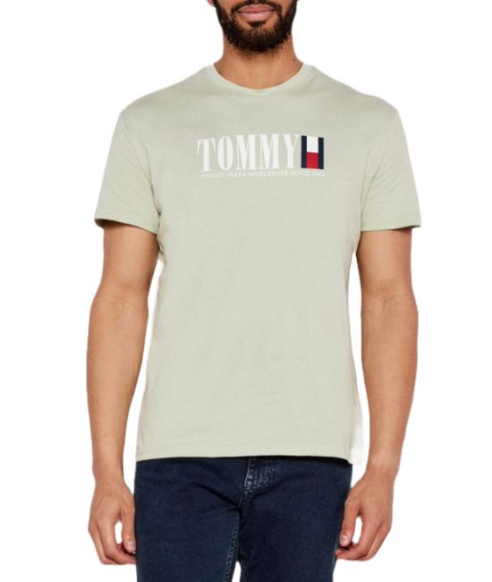 Ανδρικό T-shirt Μέντα Tommy Jeans DM0DM21941-M1C