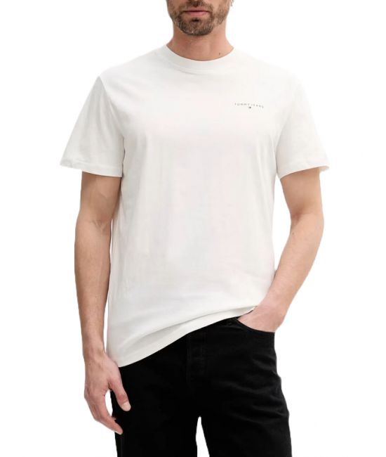 Ανδρικό T-shirt Λευκό Tommy Jeans DM0DM21780-YBL