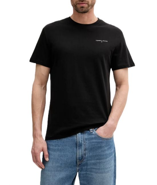 Ανδρικό T-shirt Μαύρο Tommy Jeans DM0DM21780-BDS