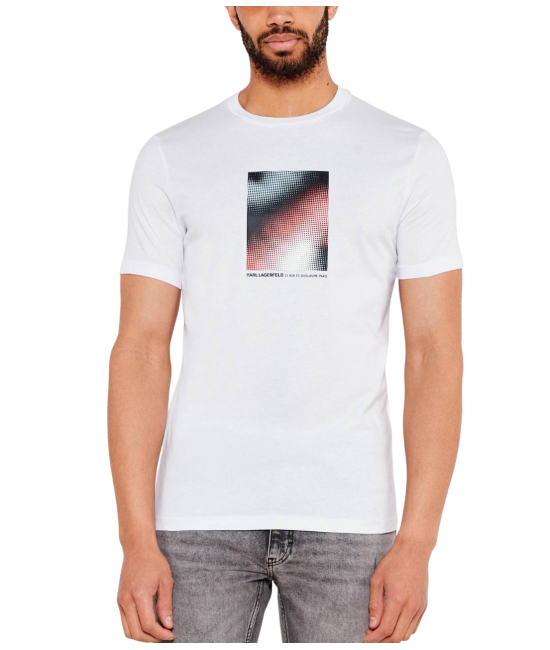 Ανδρικό T-shirt Λευκό Karl Lagerfeld 755038 552224-10
