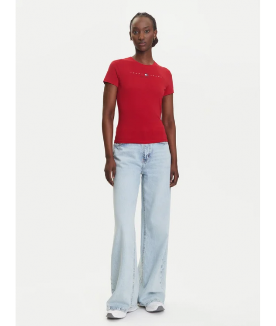 Γυναικείο T-shirt Κόκκινο Tommy Jeans DW0DW21422-XLE