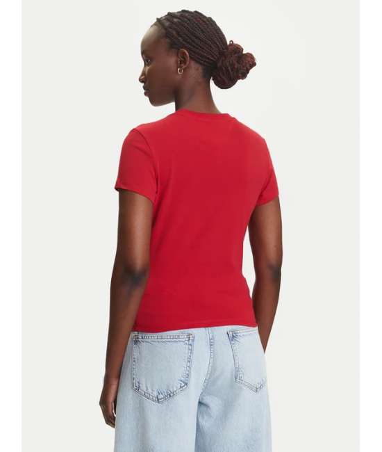 Γυναικείο T-shirt Κόκκινο Tommy Jeans DW0DW21422-XLE