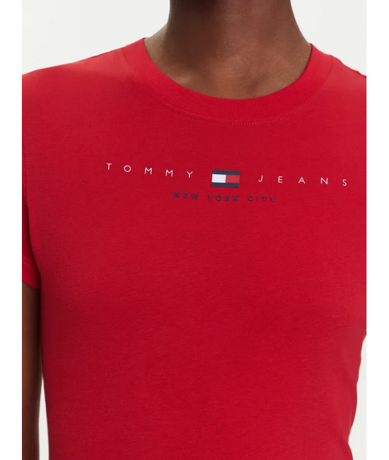 Γυναικείο T-shirt Κόκκινο Tommy Jeans DW0DW21422-XLE