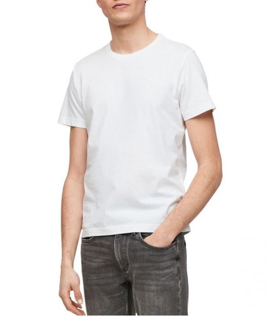 Ανδρικό T-Shirt Λευκό S.Oliver 2057430-0100