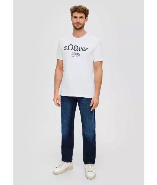 Ανδρικό T-shirt Λευκό S.Oliver 2139909-01D1