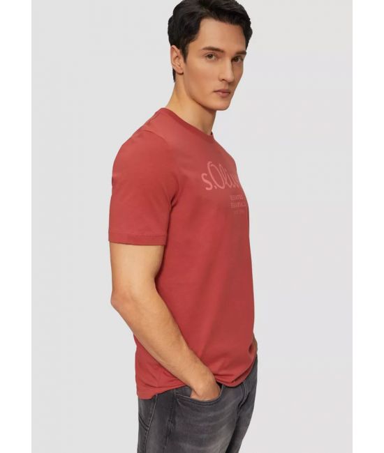 Ανδρικό T-shirt Κόκκινο S.Oliver 2139909-35D1