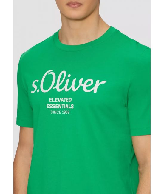 Ανδρικό T-shirt Πράσινο S.Oliver 2139909-75D1
