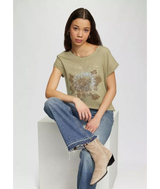 Γυναικείο T-shirt Λαδί S.Oliver 2162987-78D2
