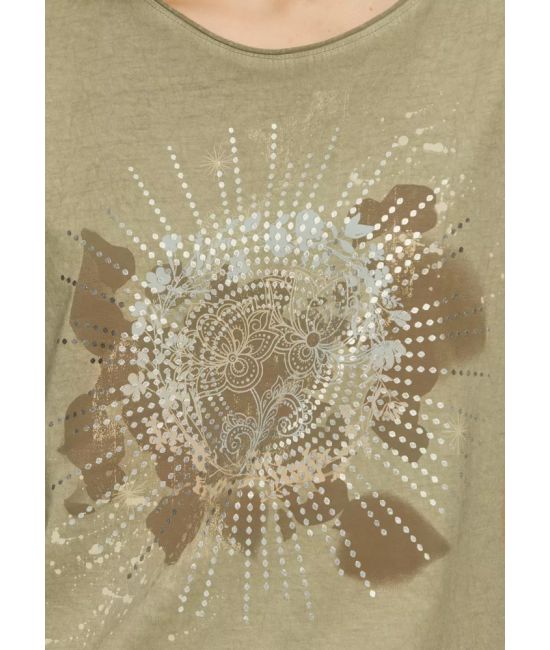 Γυναικείο T-shirt Λαδί S.Oliver 2162987-78D2