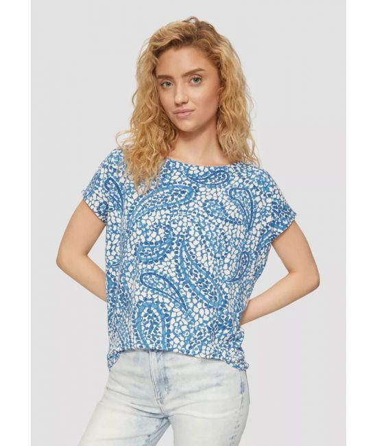 Γυναικείο T-shirt Μπλε S.Oliver 2164100-55A0
