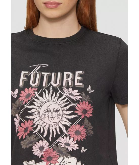 Γυναικείο T-shirt Μαύρο S.Oliver 2165278-99D1