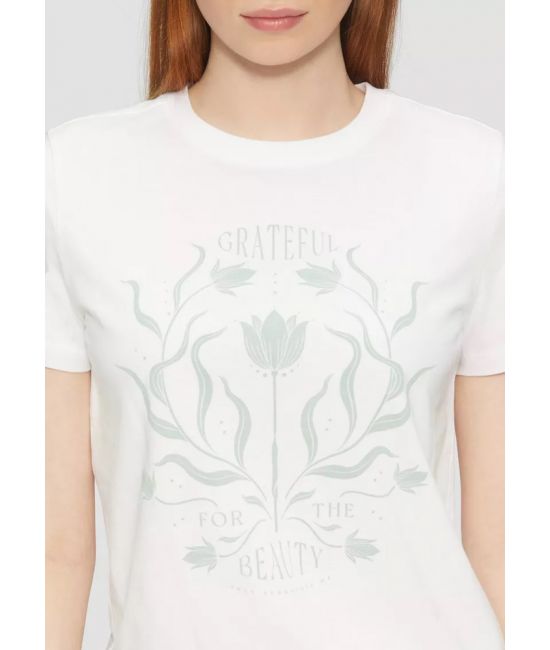 Γυναικείο T-shirt Λευκό S.Oliver 2165280-01D0