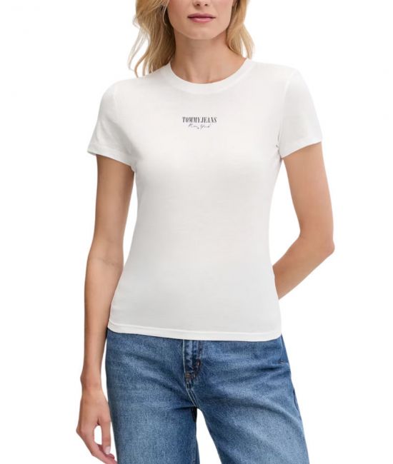 Γυναικείο Slim T-shirt Λευκό Tommy Jeans DW0DW20913-YBL