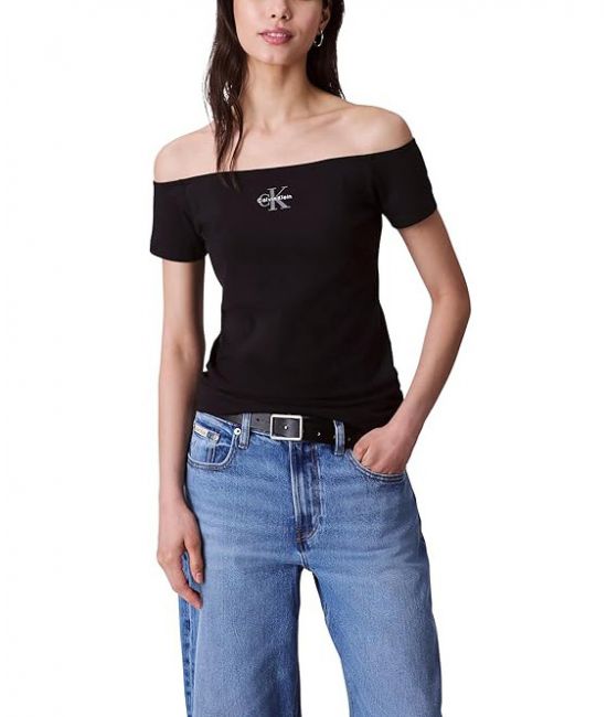 Γυναικείο Τοπ Μαύρο Calvin Klein LV047C203G-UB1